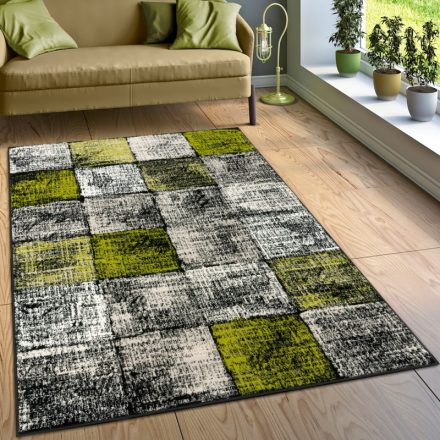 Modern geometria mintás designer szőnyeg - zöld 160x220 cm