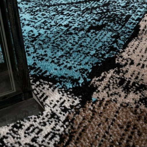 Modern szonyeg geometria mintas barna 70x250 cm