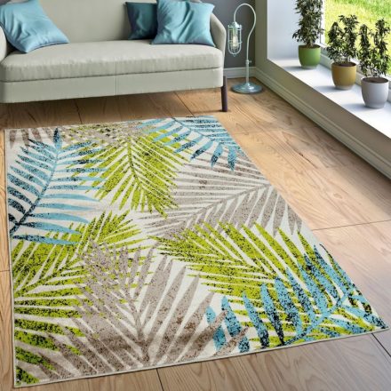 Modern dzsungel mintás designer szőnyeg - barna 60x100 cm