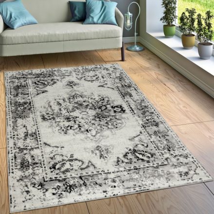 Klasszikus designer szőnyeg keleti mintával vintage szürke 160x220 cm