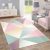 Modern szőnyeg pasztel geometriai mintával színes szőnyeg 240x320 cm