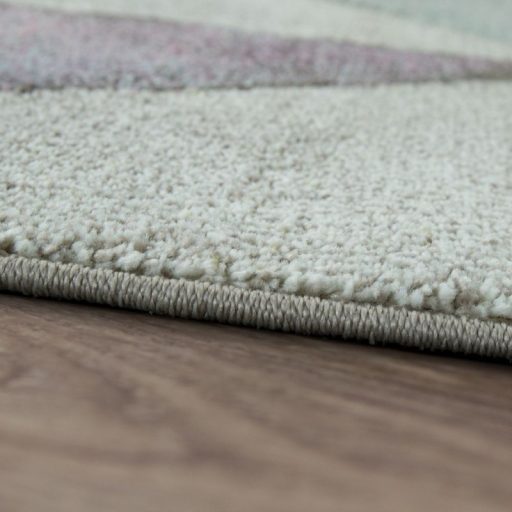 Modern szonyeg nappaliba - rombusz mintaval, pasztell, szines, 120x170 cm