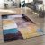 Modern szőnyeg nappaliba - színes absztrakt mintás 70x250 cm