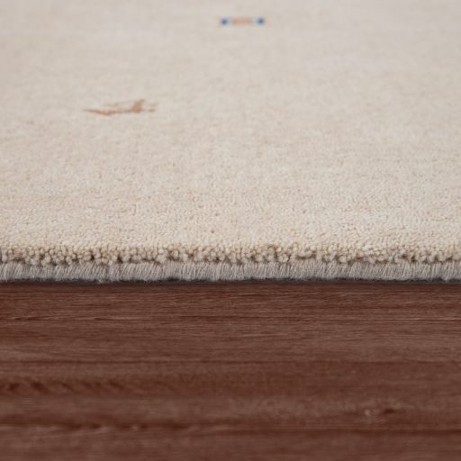 Kézi csomózású Gabbeh gyapjú szőnyeg ethno krém 200x300 cm