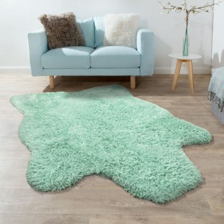 Designer szőrme szőnyeg bolyhos szőnyeg - zöld 60x100 cm