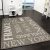 Designer szőnyeg sizál hatású feliratos - szürke 80x150 cm