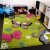 3D szőnyeg gyerekszobába zöld pillangók gyerek szőnyeg játszószőnyeg 133 cm négyzet alakú