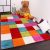 Színes gyerek szőnyeg négyzetek puha szőnyeg gyerekszobába 80x150 cm