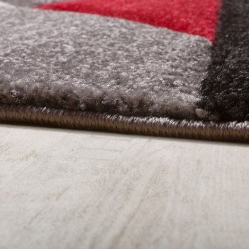 3D hatasu design modern nappali szonyeg absztrakt, piros 60x110 cm