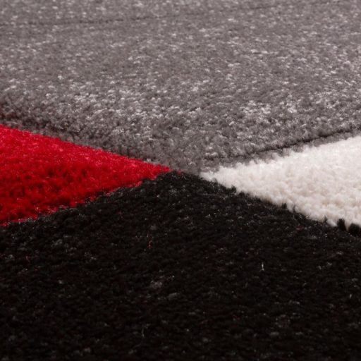 3D hatasu design modern nappali szonyeg absztrakt, piros 60x110 cm