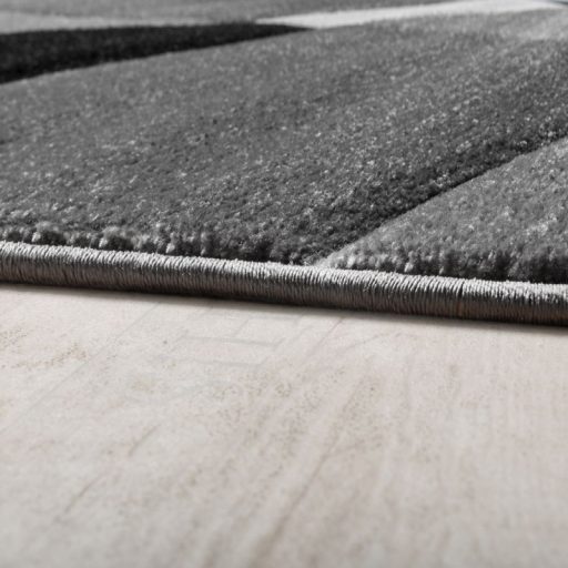 Nappali szonyeg, szurke-fekete absztrakt mintaval 60x110 cm