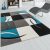 3D design modern szőnyeg absztrakt - türkiz kockák 120x170 cm