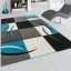 3D modern nappali szonyeg absztrakt turkiz 80x300 cm