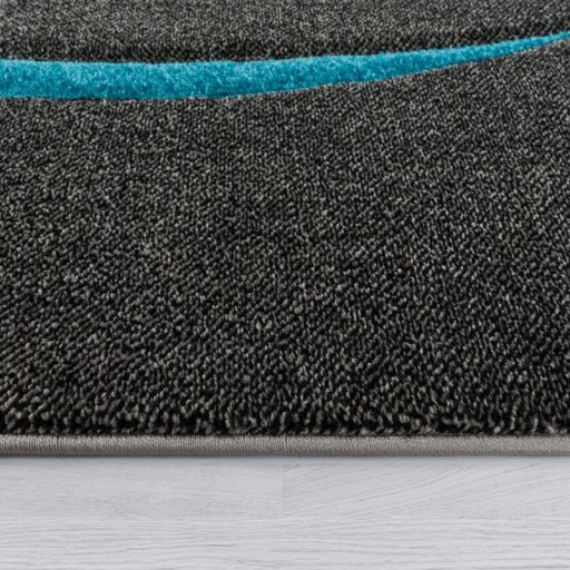 3D modern nappali szonyeg absztrakt turkiz 60x110 cm