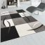 Nagymeretu 3D modern nappali szonyeg absztrakt fekete-feher 200x290 cm