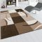3D hatasu design modern nappali szonyeg absztrakt, barna 80x300 cm