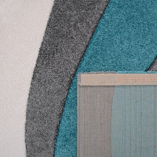 3D modern nappali szonyeg hullam mintaval - turkiz szonyeg 60x110 cm