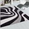 3D modern nappali szonyeg hullam mintaval 60x110 cm
