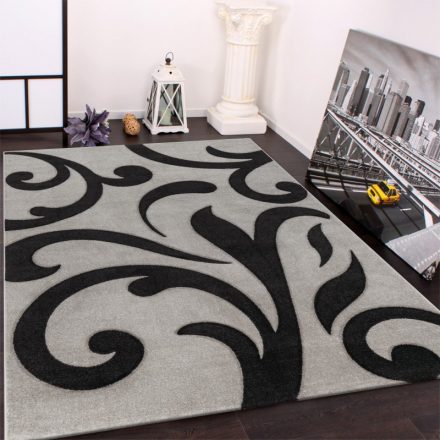 Designer szőnyeg kontúros - szürke szőnyeg 60x110 cm