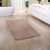 Egyszínű puha csúszásmentes fürdőszoba szőnyeg bézs 65x120 cm