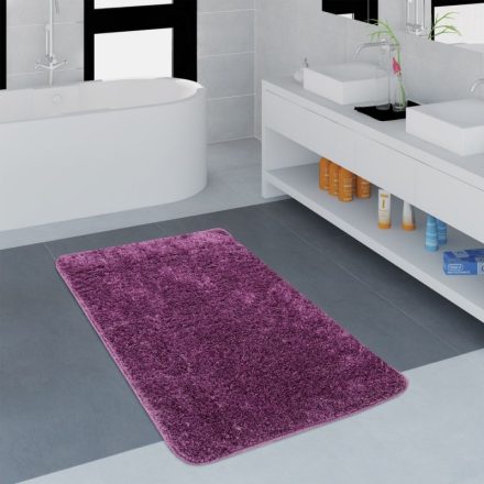 Fürdőszoba szőnyeg egyszínű több méretben lila 80x150 cm