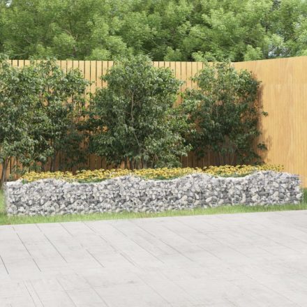 íves horganyzott vas gabion magaságyás 400x50x50 cm