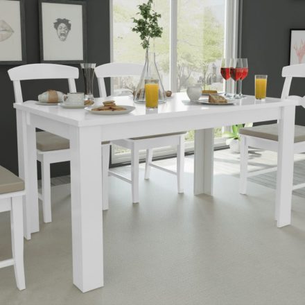 fehér étkezőasztal 140 x 80 x 75 cm