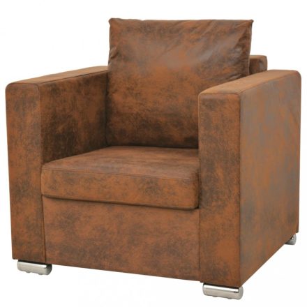 barna művelúr fotel