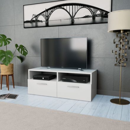 fehér faforgácslap TV szekrény 95 x 35 x 36 cm 