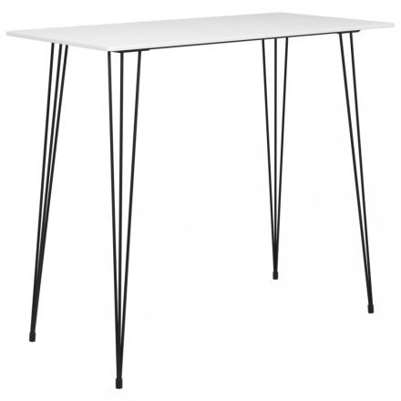 fehér bárasztal 120x60x105 cm