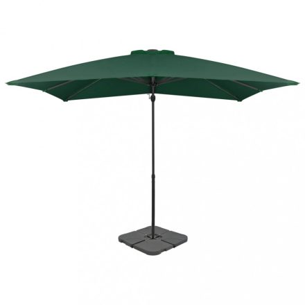 zöld kültéri napernyő hordozható talppal 