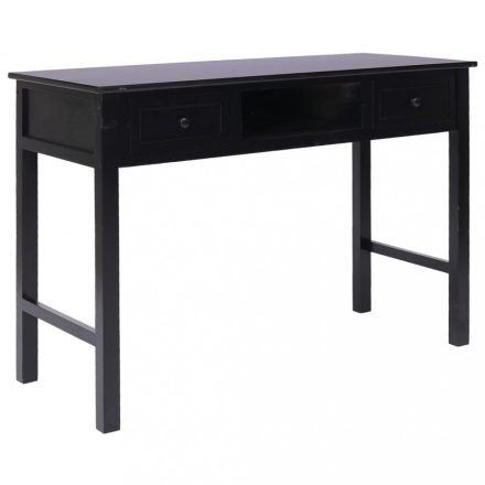 fekete fa íróasztal 110 x 45 x 76 cm