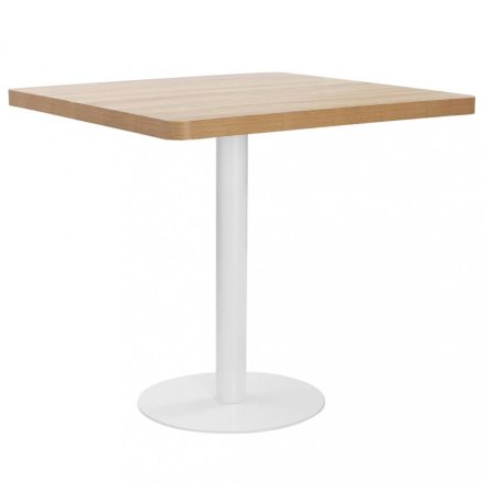 világosbarna MDF bisztróasztal 80 x 80 cm