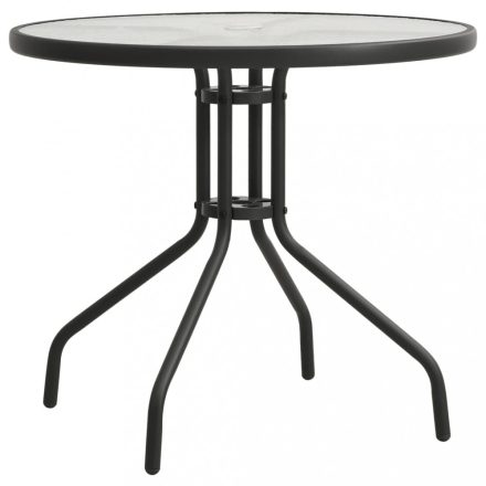 antracitszürke acél bisztróasztal ?70 cm