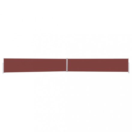 barna kihúzható oldalsó terasz-napellenző 170 x 1200 cm