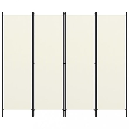 krémfehér 4 paneles paraván 200 x 180 cm 