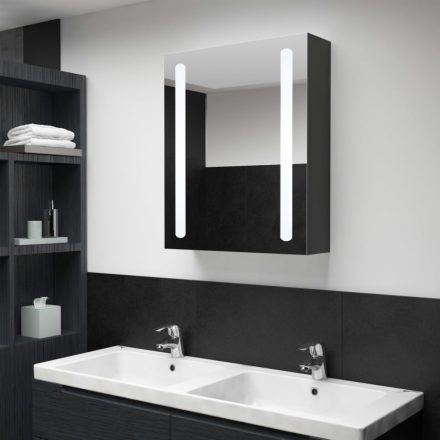 tükrös fürdőszobaszekrény LED világítással 50 x 13 x 70 cm