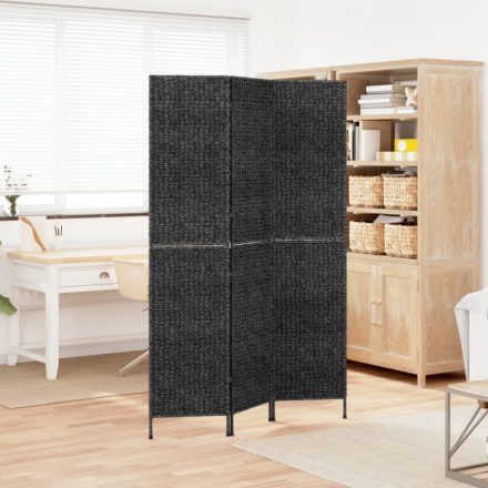 fekete 3 paneles vízijácint térelválasztó 122x180 cm