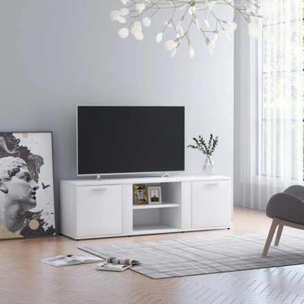 fehér forgácslap TV-szekrény 120 x 34 x 37 cm