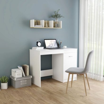 fehér forgácslap íróasztal 100 x 50 x 76 cm