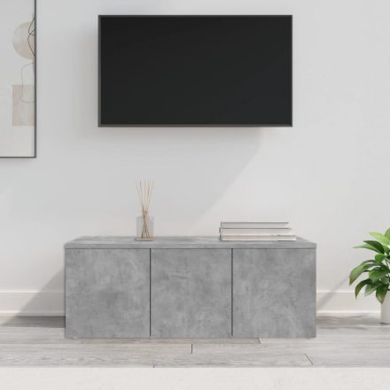 betonszürke forgácslap TV-szekrény 80 x 34 x 30 cm