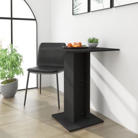 fekete forgácslap bisztróasztal 60 x 60 x 75 cm  