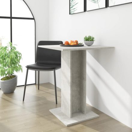 betonszürke forgácslap bisztróasztal 60 x 60 x 75 cm  
