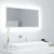 fehér akril LED-es fürdőszobai tükör 90 x 8,5 x 37 cm