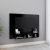 fekete fali forgácslap TV-szekrény 120 x 23,5 x 90 cm