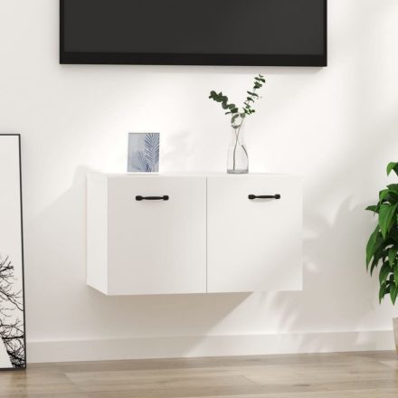 fehér szerelt fa faliszekrény 60 x 36,5 x 35 cm