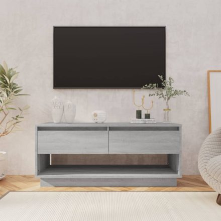 szürke sonoma színű forgácslap TV-szekrény 102 x 41 x 44 cm