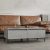 2 db betonszürke szerelt fa kisasztal 50x 46 x 35 cm