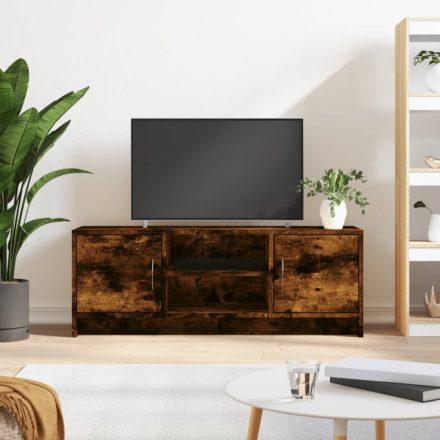 füstös tölgy színű szerelt fa TV-szekrény 102x30x37,5 cm